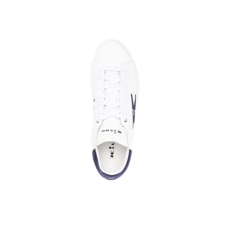 KITON Logo-embroidered Low-top Sneakers-3
