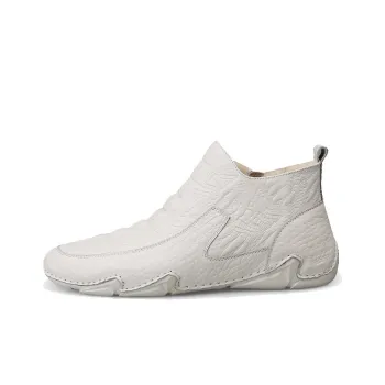 BECK Men's Casual Shoes Men High Top White/Black