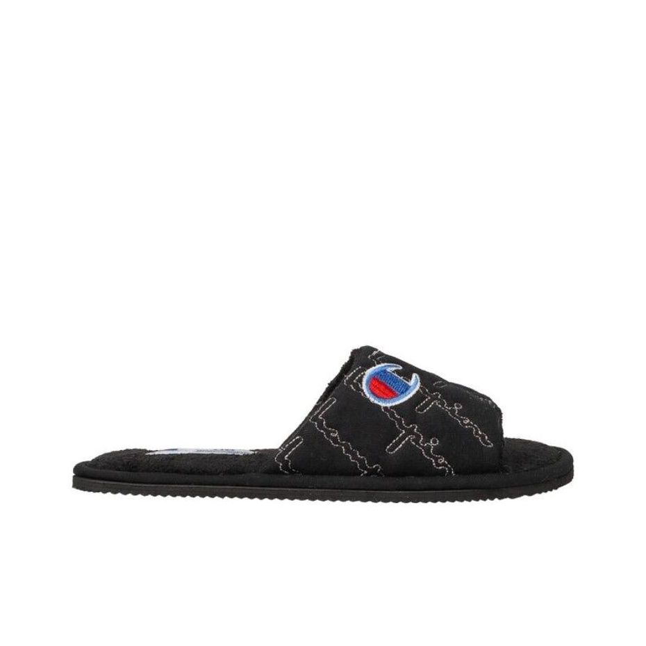 Champion Slide Slippers Women s Black POIZON