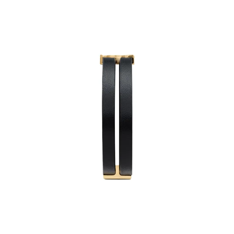 SAINT LAURENT Cassandre Ysl Logo Plaque Bracelet-2