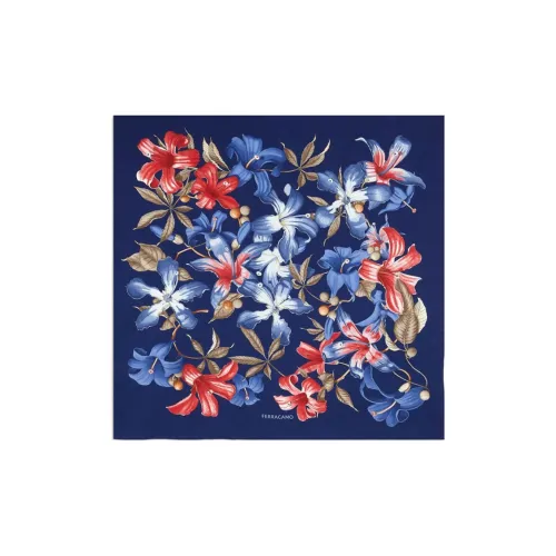 Ferragamo Floral-print Silk Scarf