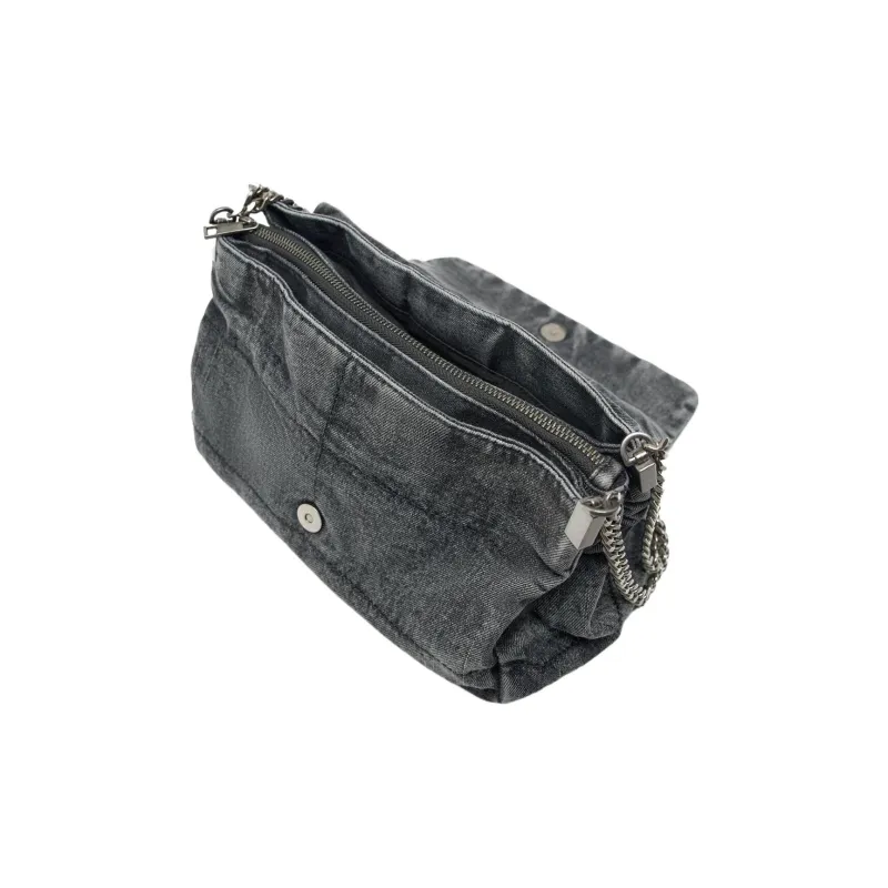 ZARA PU Crossbody Bag Shoulder Bag Regular Women's Blue Denim-3