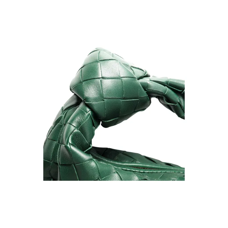 Bottega Veneta JODIE Cow Leather Dumpling Bag Clutch Mini Women's Dark Green-5