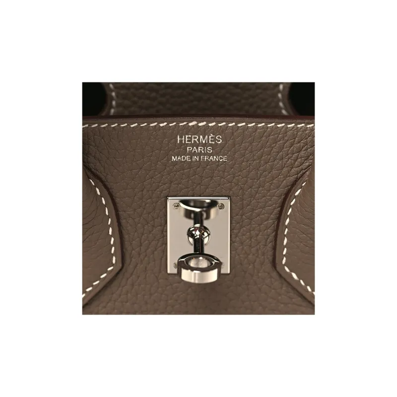 HERMES Birkin Togo Calfskin Birkin Bag Handbag Regular Women's 18 Etoupe Elephant Gray-4