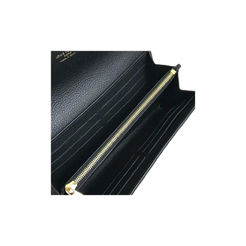 LOUIS VUITTON Crafty Sarah Wallet 16 Card Slot Cream-9