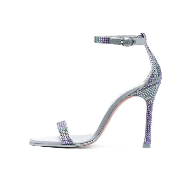AMINA MUADDI One Strap Sandals Women's Gray-0
