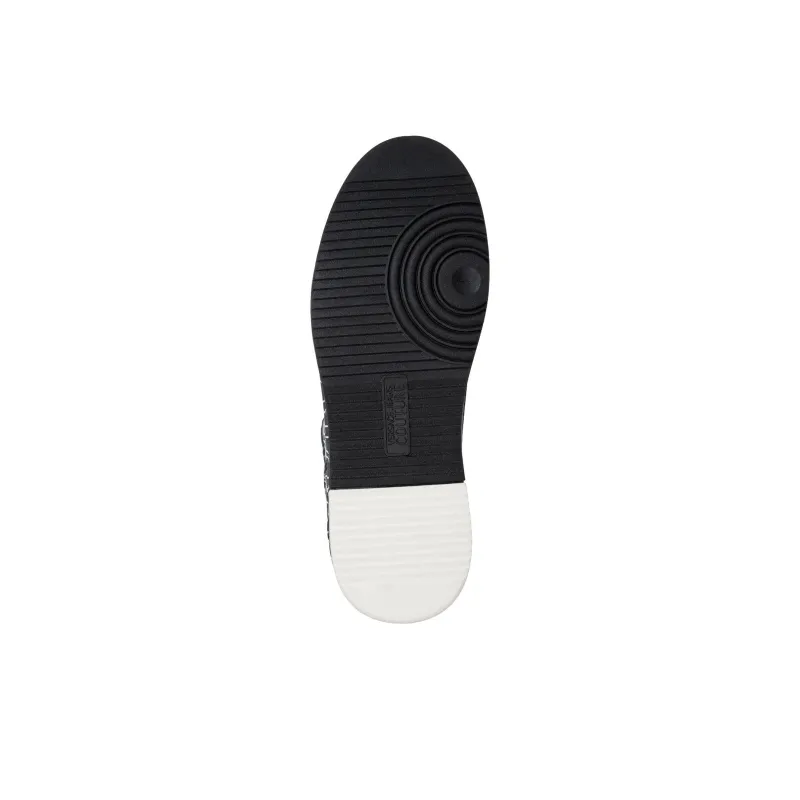 VERSACE JEANS Skateboard Shoes Men Low Top Black-4