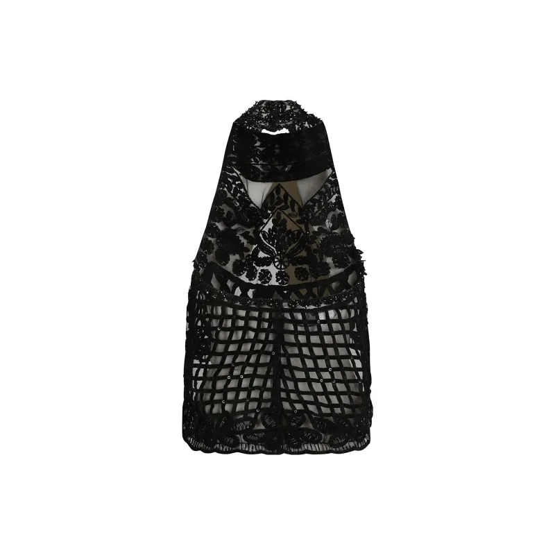 ALBERTA FERRETTI Crop Tops Women's Black-1