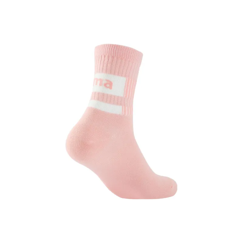 PUMA Mid Calf Socks Unisex 1 Pack Pink-1