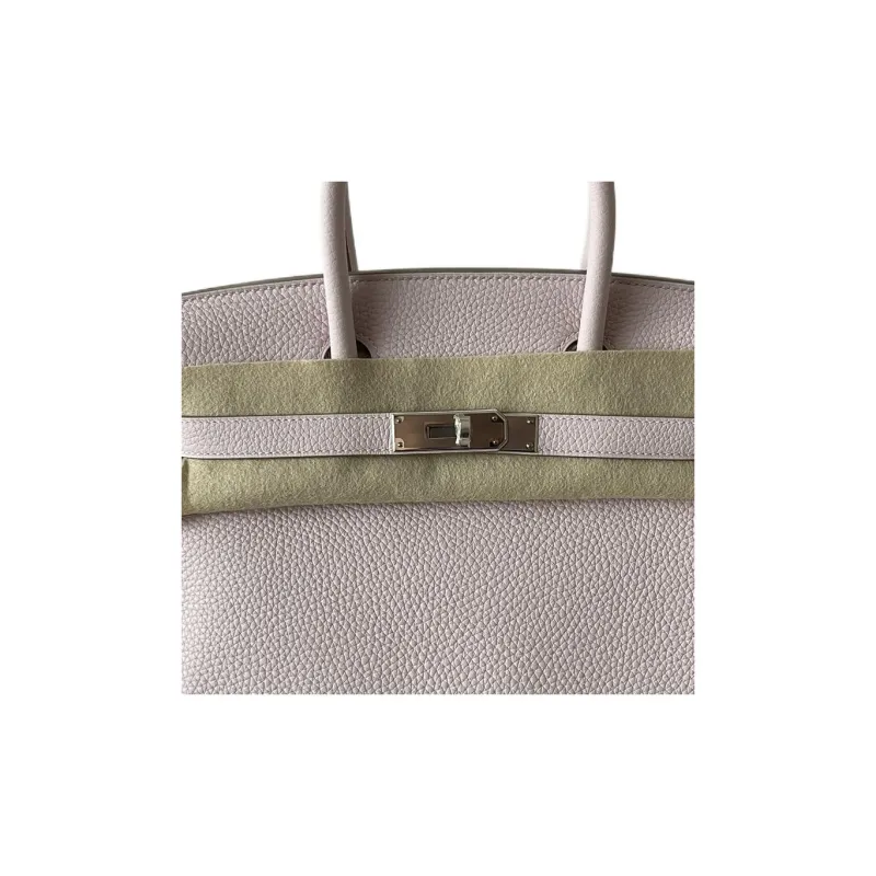 HERMES Birkin Taurillon Clemence Leather Birkin Bag Handbags Regular Women's Mauve Pale Dreamy Purple-5