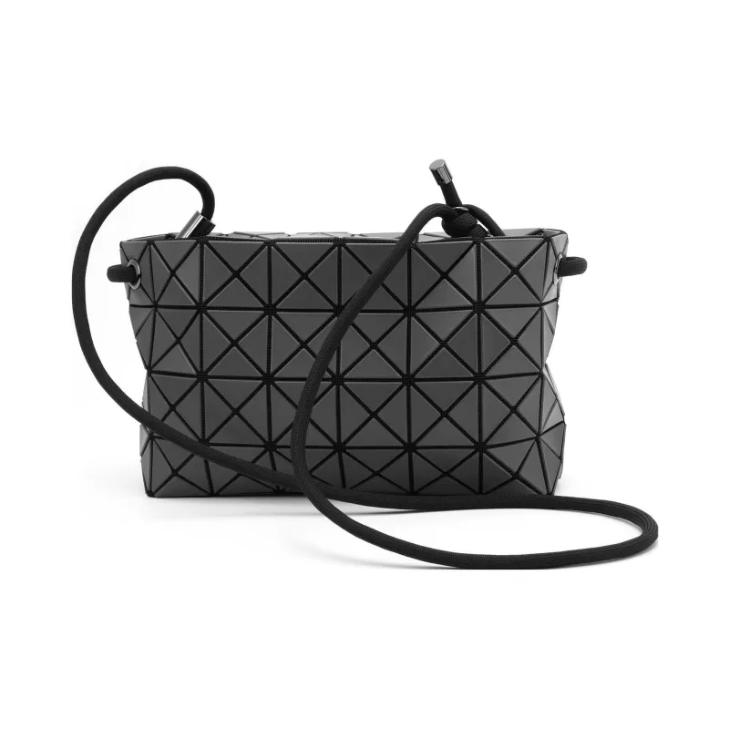 ISSEY MIYAKE LOOP MATTE Polyvinyl Chloride Resin Handbag Shoulder Bag Women's Gray-2