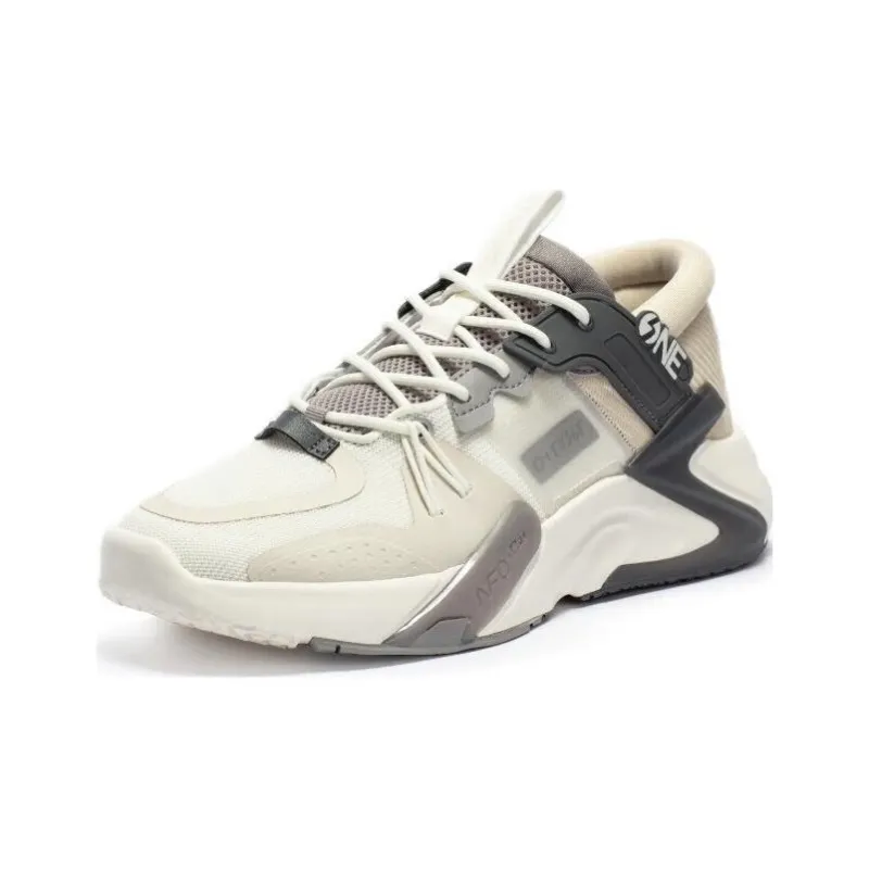 361° Vast Low Top Running Shoes Men's Feather White-1