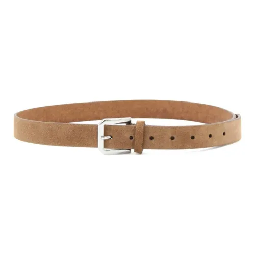 Brunello Cucinelli Square-buckle Textured Belt