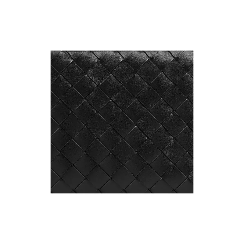 Bottega Veneta Intrecciato Cow Leather Storage Bag Medium Size Men's Black-3