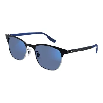 MONTBLANC Acetate Browline Sunglasses Unisex Blue
