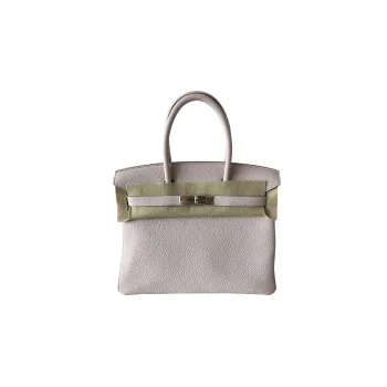 HERMES Birkin Taurillon Clemence Leather Birkin Bag Handbags Regular Women's Mauve Pale Dreamy Purple