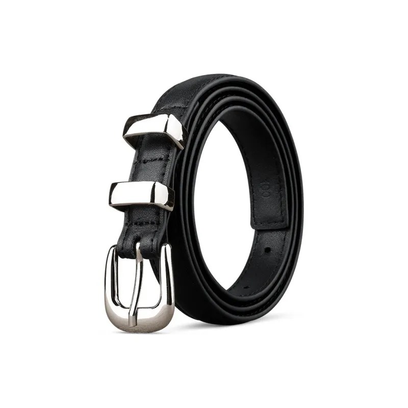 JEEP SPIRIT Vintage Luxury Advanced Feel Belt Pin Buckle Cow Leather Leather Belts Women's Width 1.9CM-0