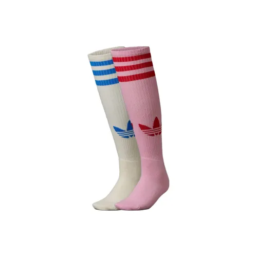 Adidas Originals SS23 Adicolor 70s Retro Series Knee-High Socks Men 2 Pack