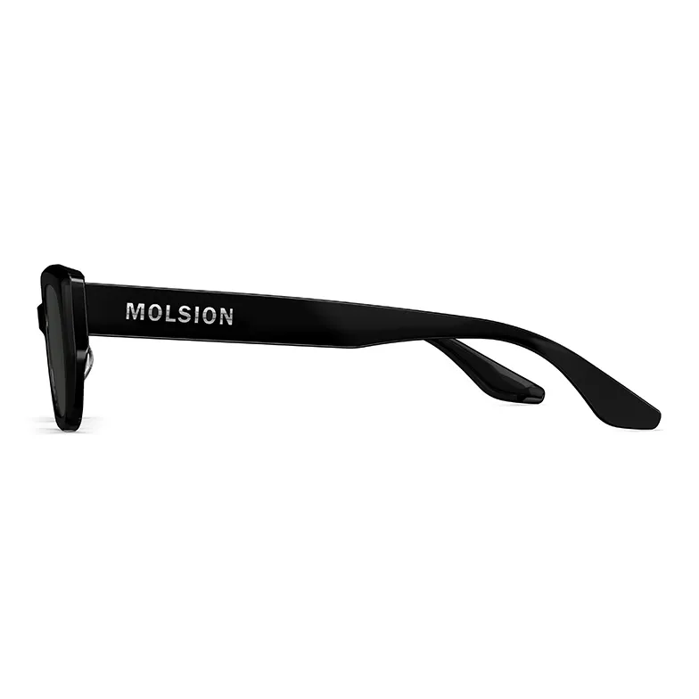 MOLSION Plate Frame Irregular Shape Sunglasses Unisex Tea Brown Lens-4