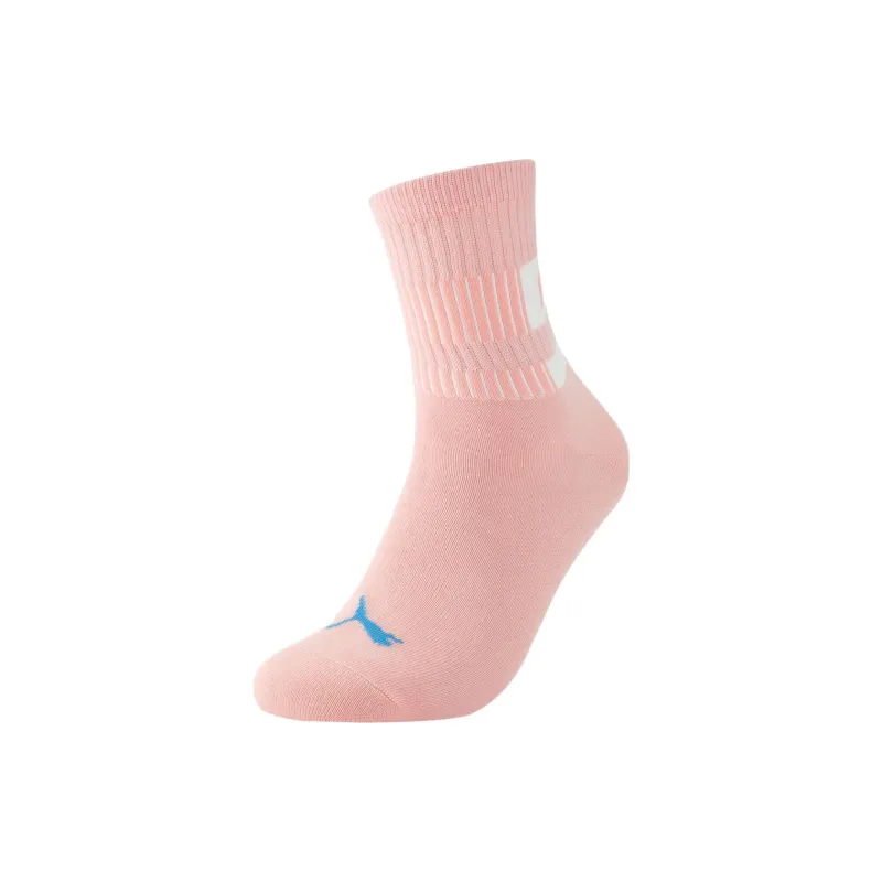 PUMA Mid Calf Socks Unisex 1 Pack Pink-0