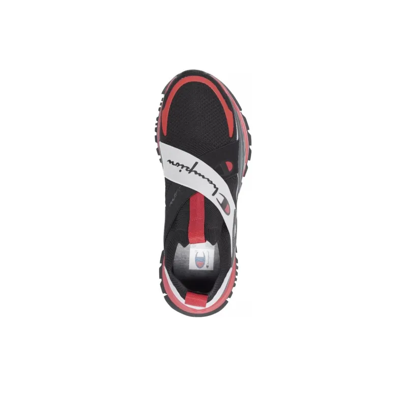 Champion Refle Cushioning Lightweight Low Top Running Shoes Men's Black Red-2