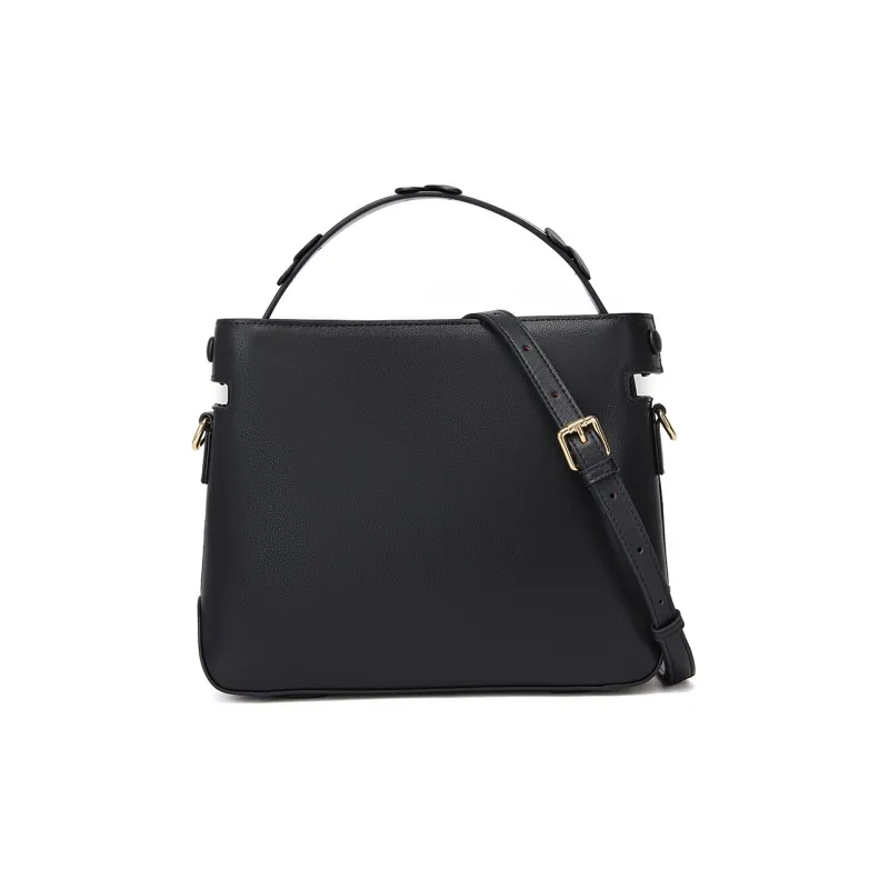 RED DRAGONFLY Leather Shoulder Bag, Crossbody Bag, Handbag Regular Women's Black-3