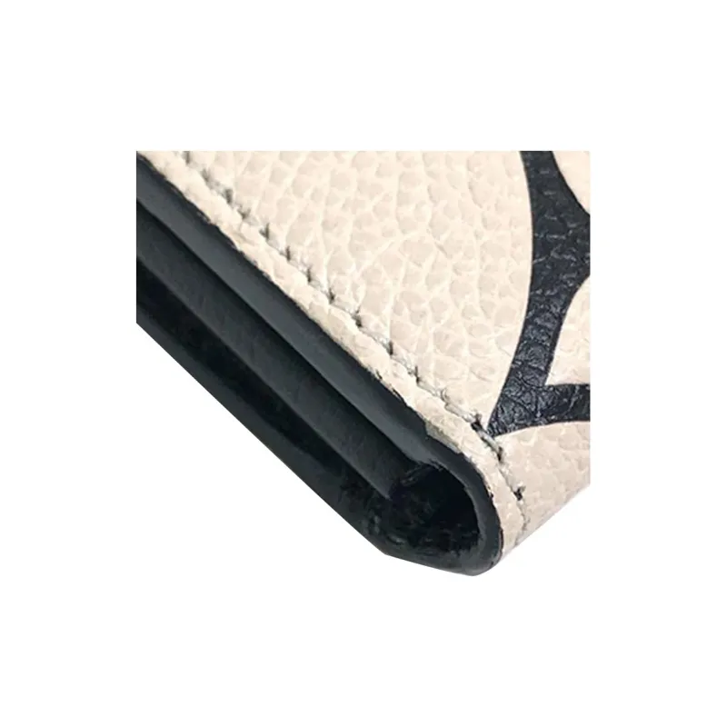 LOUIS VUITTON Crafty Sarah Wallet 16 Card Slot Cream-8