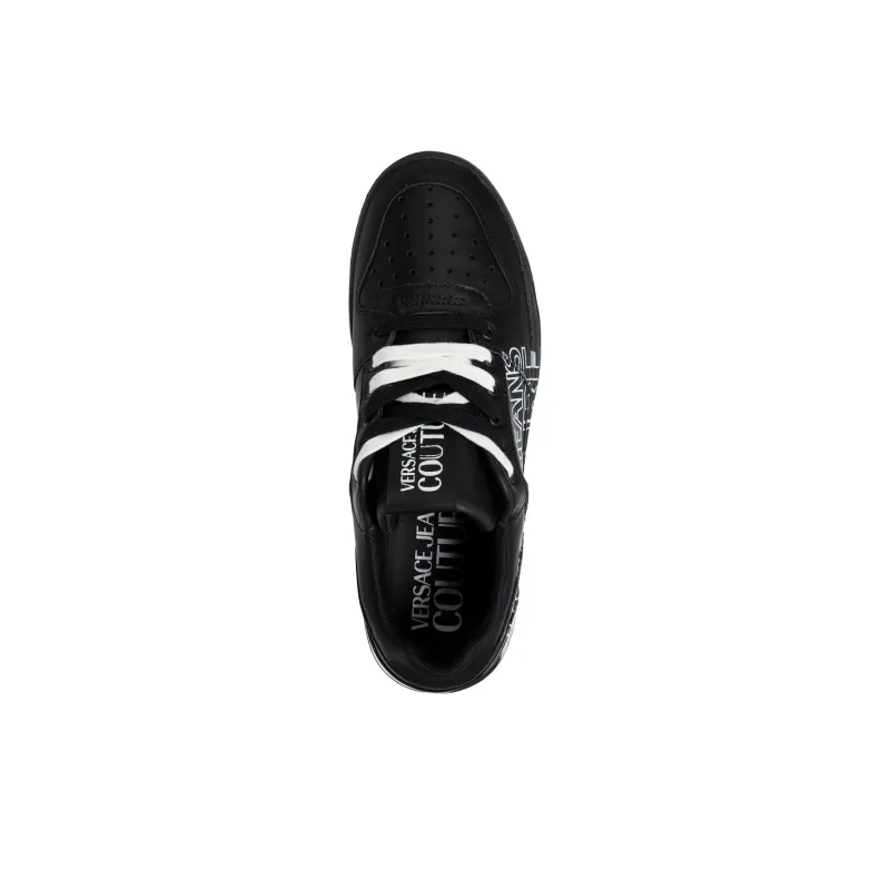 VERSACE JEANS Skateboard Shoes Men Low Top Black-3