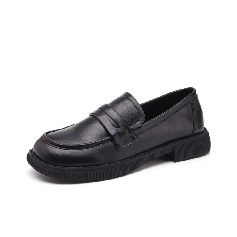 KEKAFU Loafers Women's Low Top Beige/Black-8