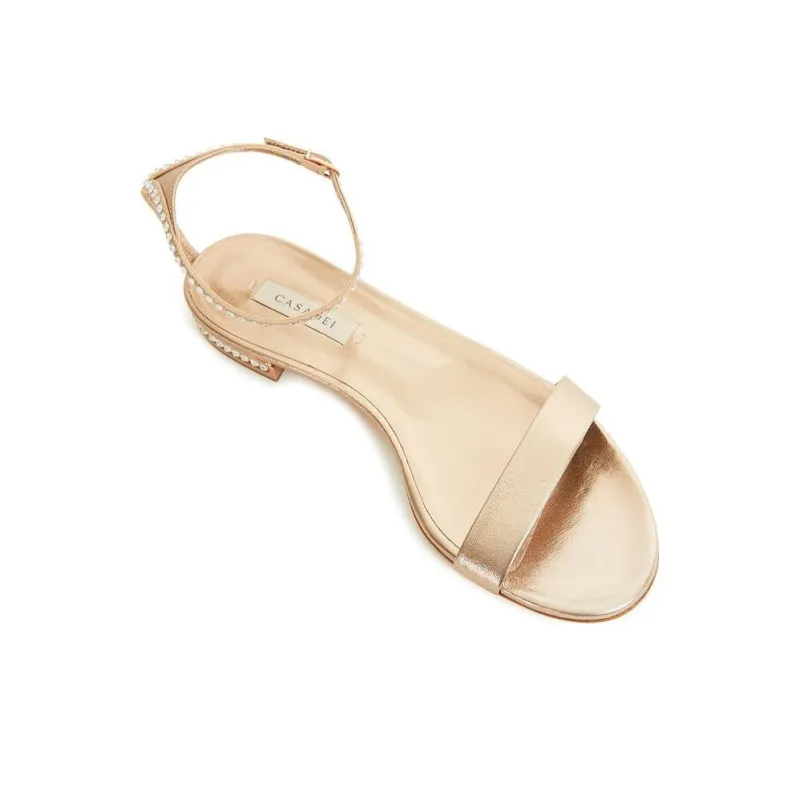 Casadei Strap Sandals 1cm Women's Gold-2