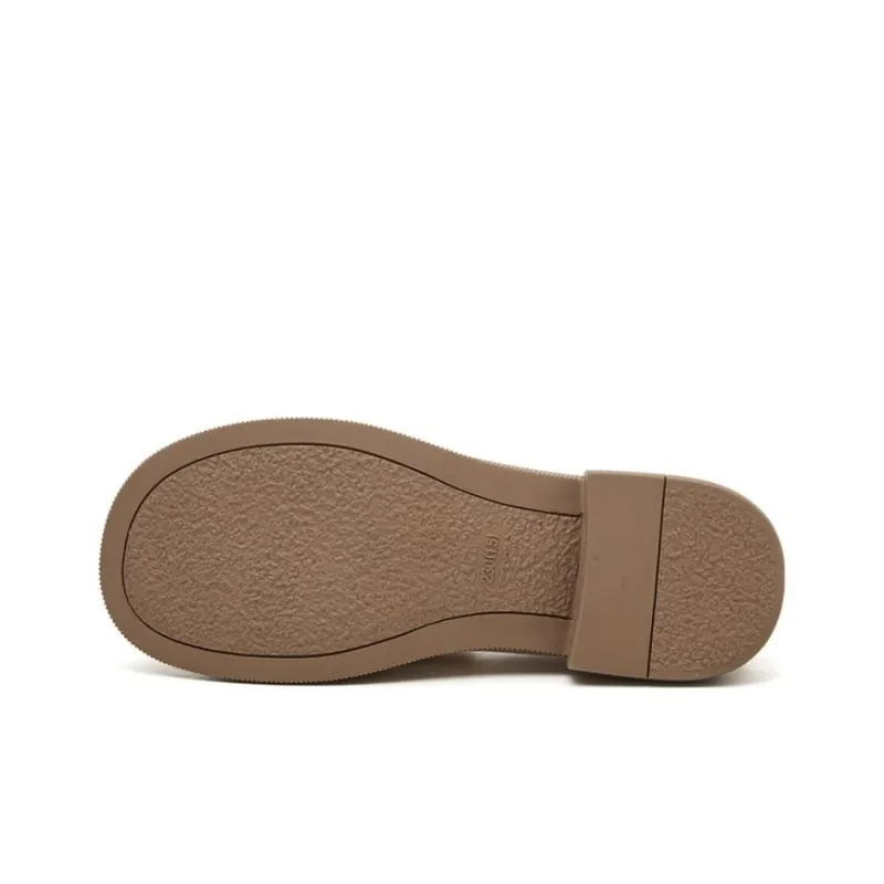 KEKAFU Loafers Women's Low Top Beige/Black-3
