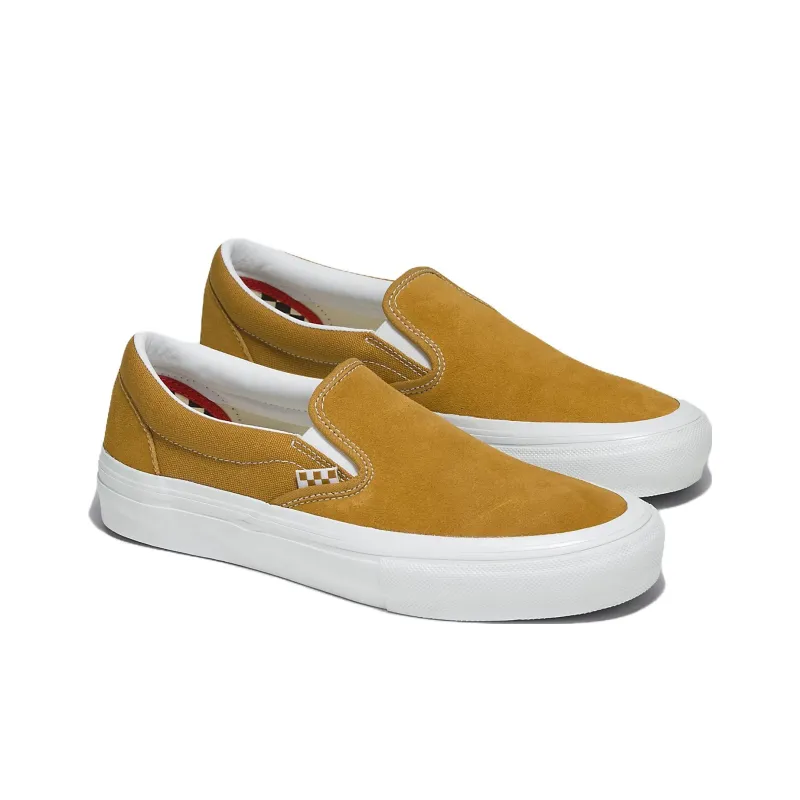 Vans Skate Slip On 'Gold White'-1