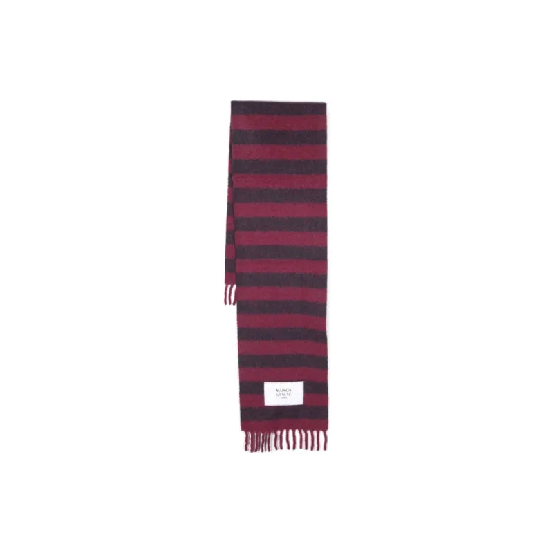 Maison Kitsune Rugby Striped Scarf-0