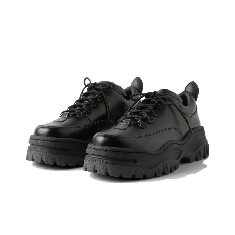 EYTYS Black Angel Lift Leather Platform Sneakers-2