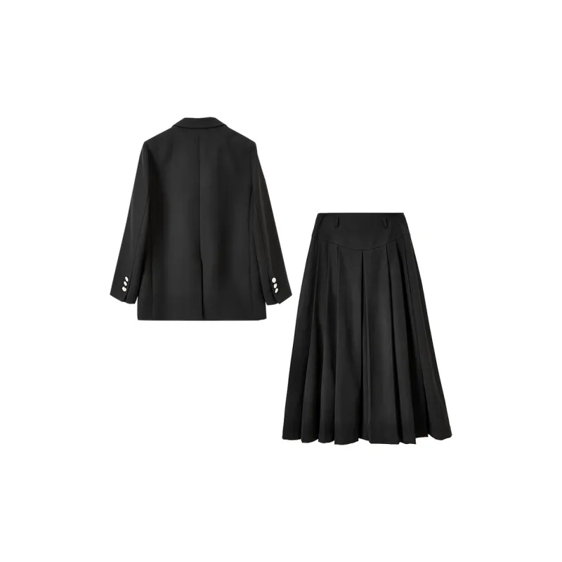 SENTUBILA Skirt Set Women's Black-1