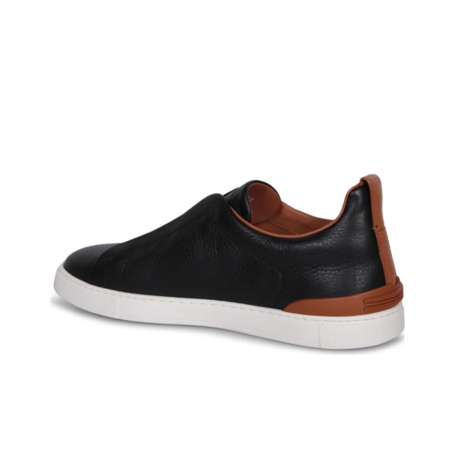 Zegna Triple-stitch Low-top Sneakers - POIZON