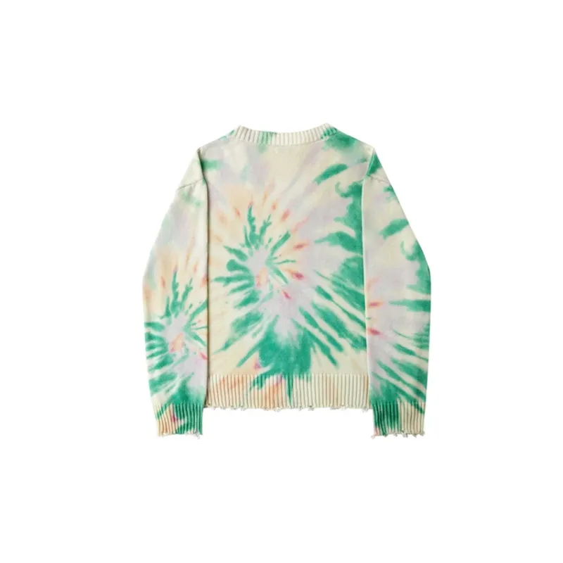 Profound Knitwear Unisex Cyan Tie Dye-1