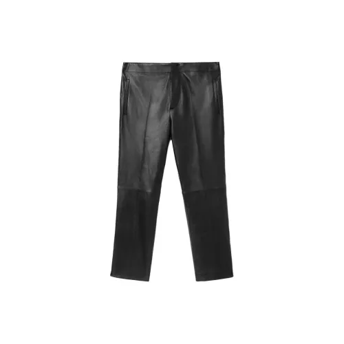 COS ATELIER Limited Series Leather Pants Men Black