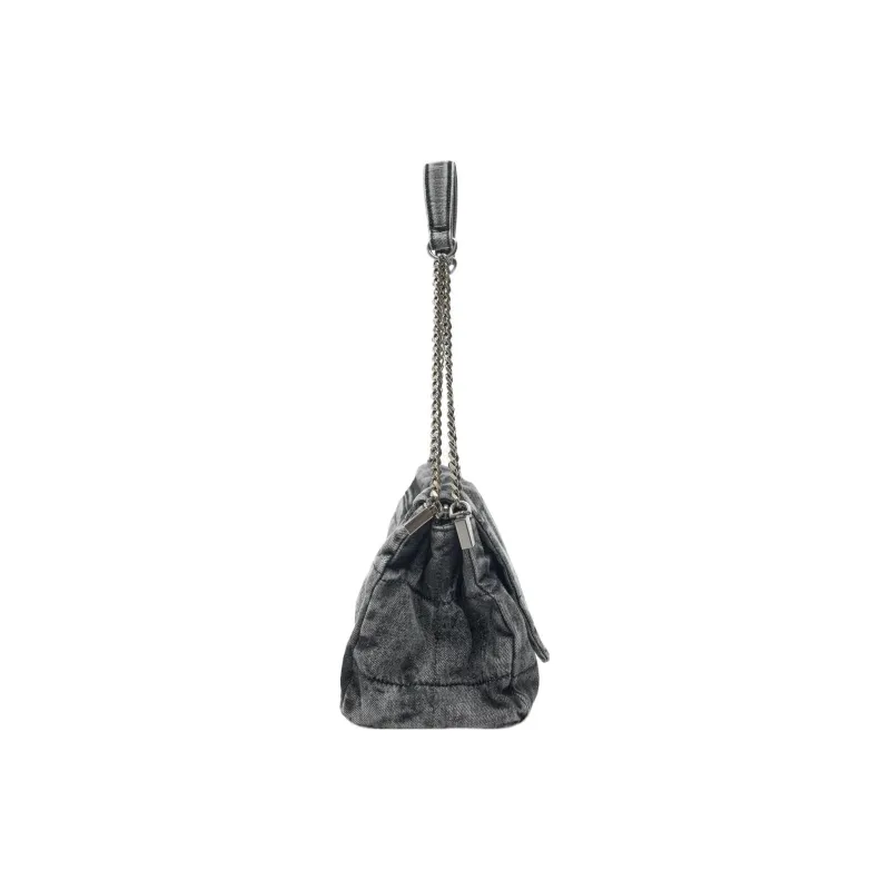 ZARA PU Crossbody Bag Shoulder Bag Regular Women's Blue Denim-4