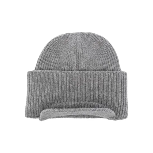 LANEUS Flat-peak Virgin Wool Beanie