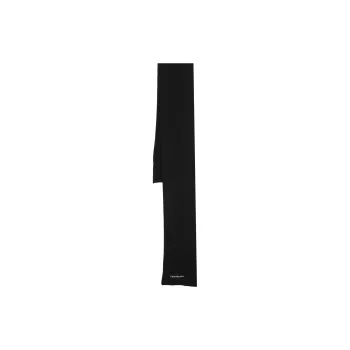 Calvin Klein Monologo Logo-embroidered Ribbed-knit Scarf