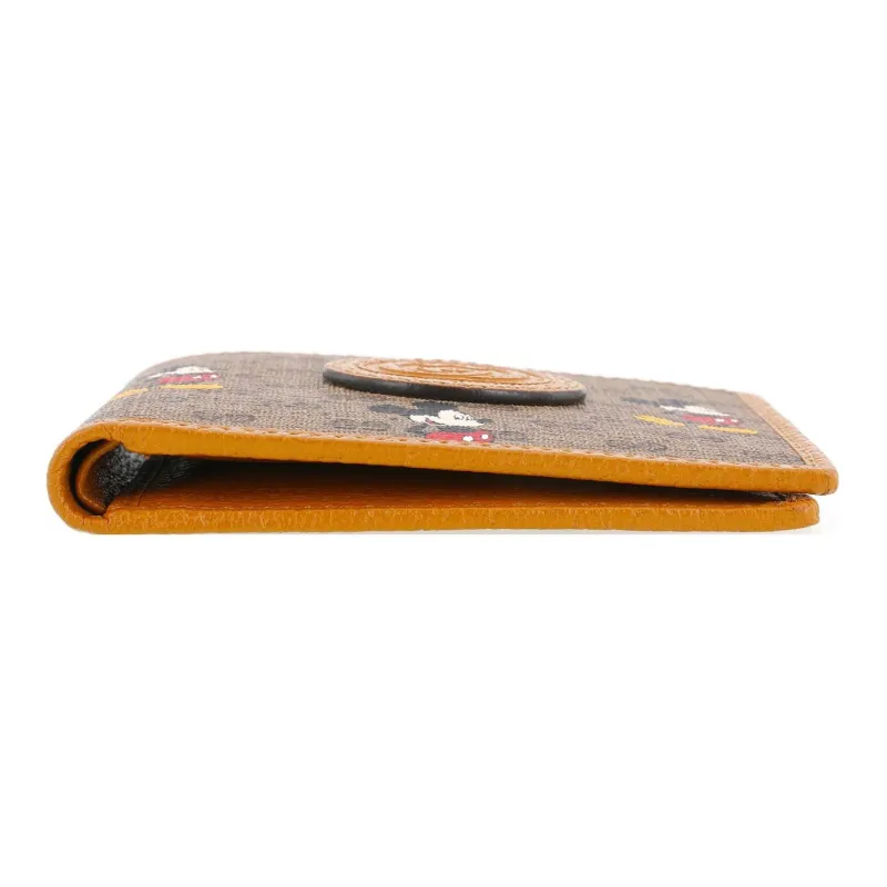 GUCCI Disney, Collaboration Canvas With Leather Wallet Regular Men's Ebony/Brown-6