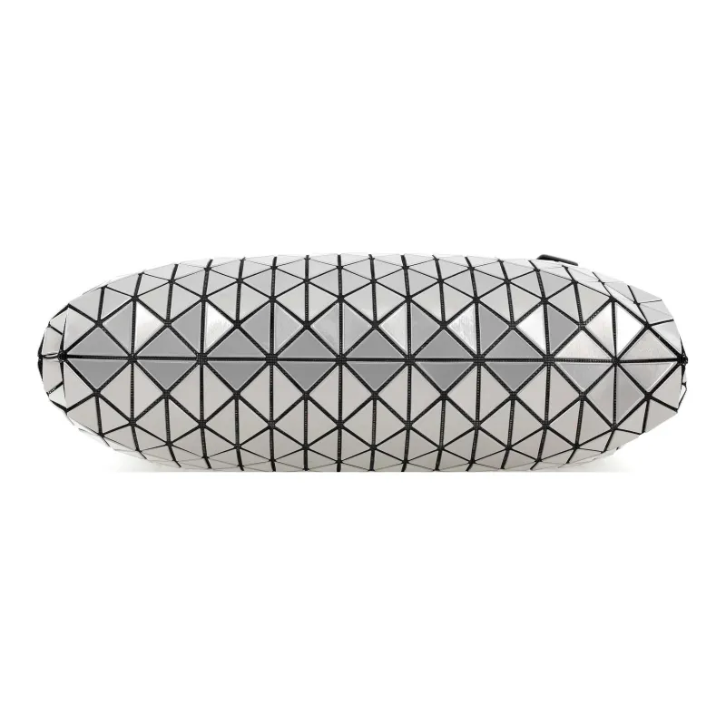 ISSEY MIYAKE Row Metallic Vinyl Chloride Handbag Regular Unisex Silver-2