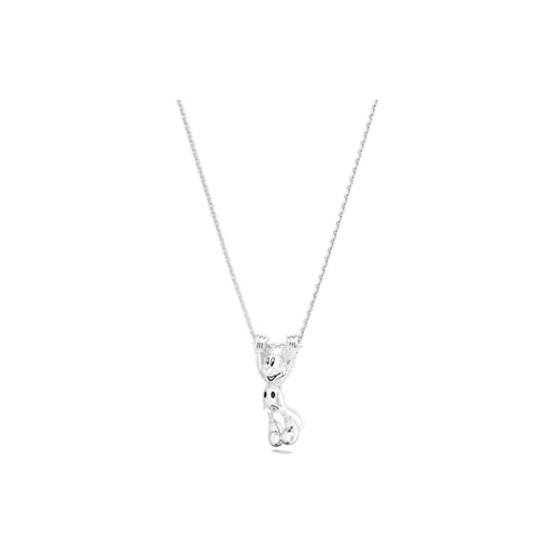 Swarovski Disney Rhodium Plated Necklaces Women's Silver-0