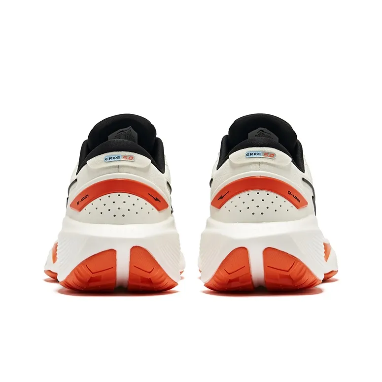 Erke Odd Bullet 5.0 Cushioning Wear-Resistant Low-Top Running Shoes Men's Microcrystal White/Jet Black-3