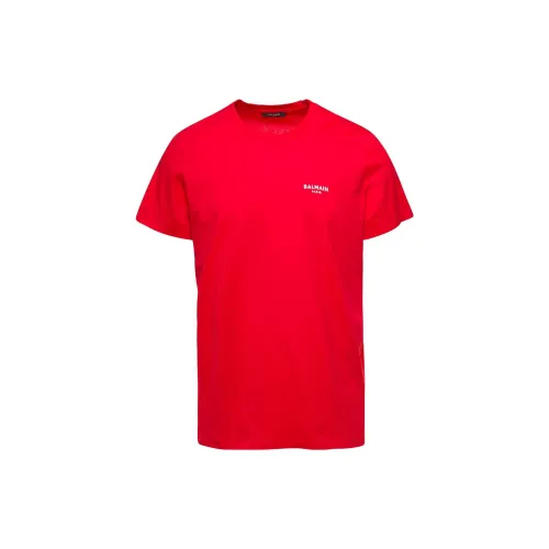 BALMAIN T-Shirts Men Red