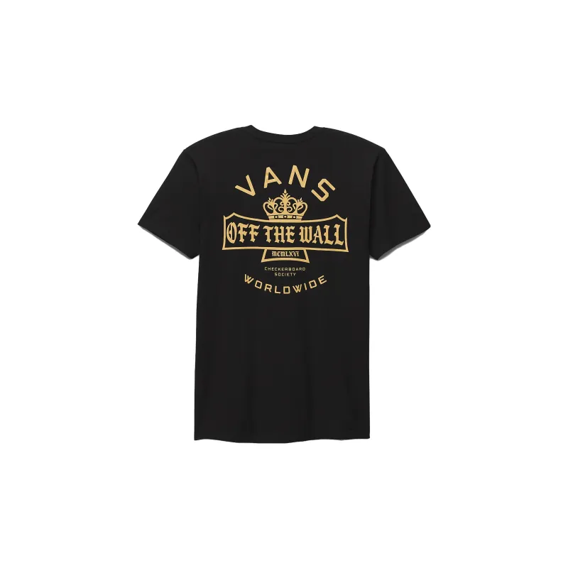 Vans Checkerboard Society T-Shirt Unisex Black-1