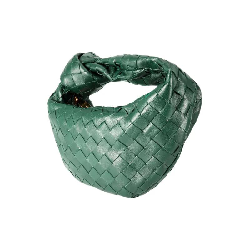 Bottega Veneta JODIE Cow Leather Dumpling Bag Clutch Mini Women's Dark Green-1