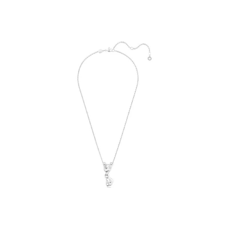 Swarovski Disney Rhodium Plated Necklaces Women's Silver-1