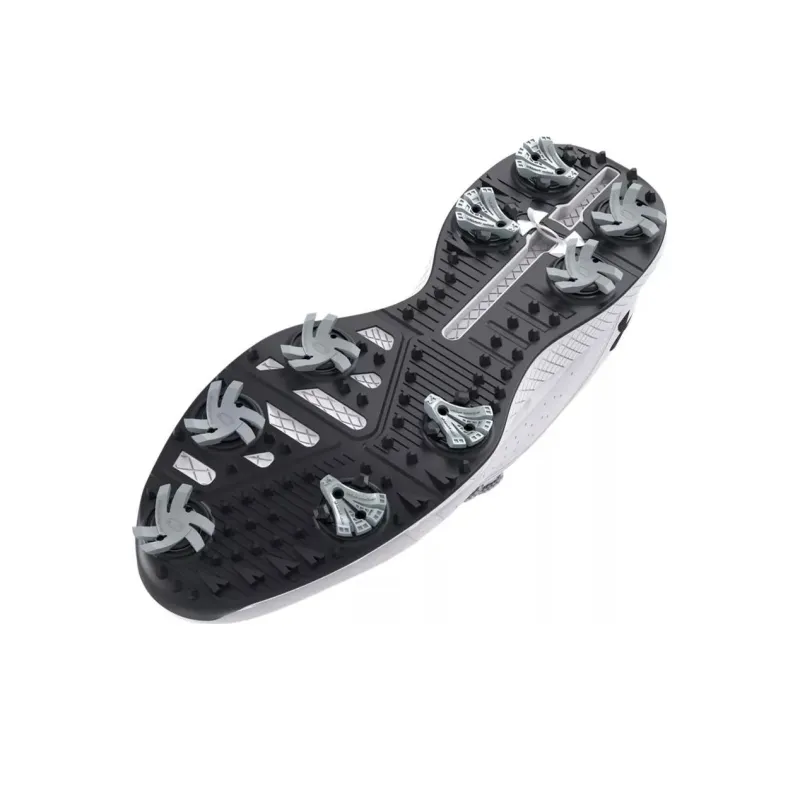 Under Armour Charged Draw 2 Wide Golf Shoes 'Halo Grey'-3